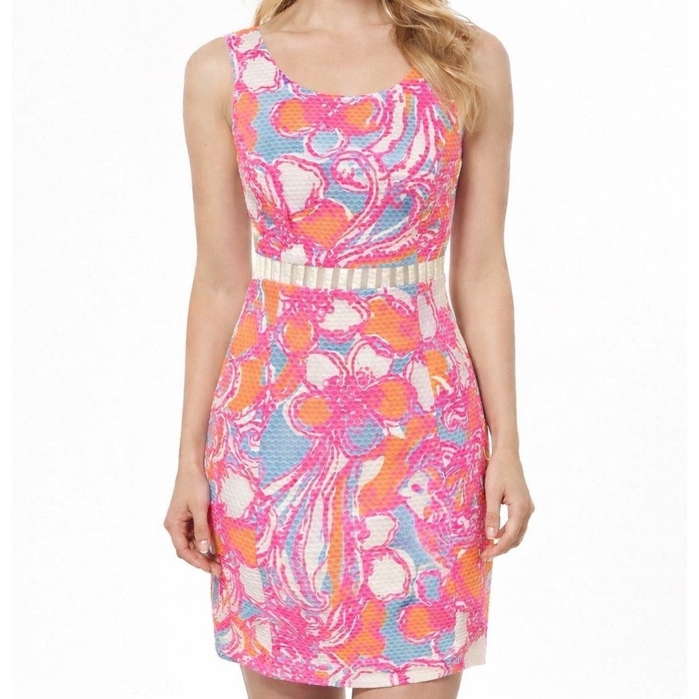 Lilly Pulitzer Iggy Dress Shorely Cut Out Detail Size 00 Resort Cruise Beach